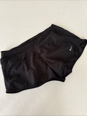 Nike Black Running Shorts with Reflective Swoosh